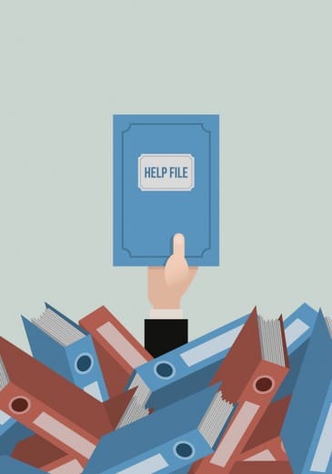 Hilfe, Technikprobleme, Ordner, Unterstützung, Buch