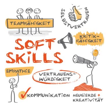 Soft Skills: Teamfähigkeit, Empathie und Kritikfähigkeit sind wichtig.