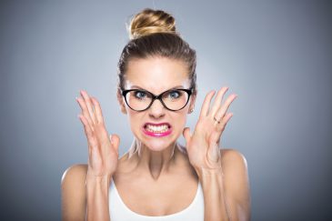 Angry young woman