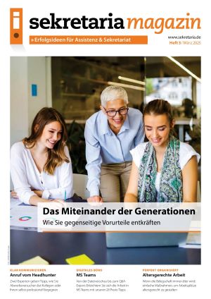 Titelbild der sekretaria-Ausgabe März 2025