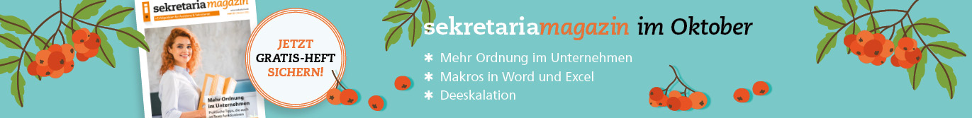 sekretaria Oktober-Ausgabe 2025