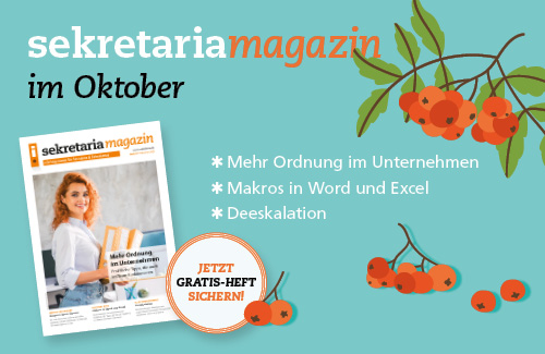 Das neue sekretaria Magazin ist da!