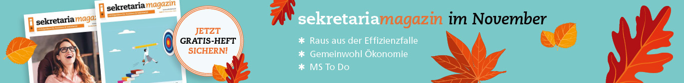 sekretaria November-Ausgabe 2025