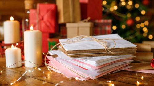 Wohin mit den Weihnachtskarten?