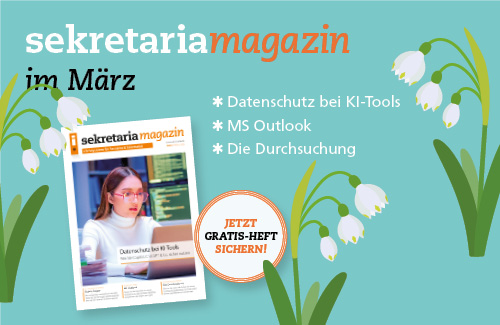 Das neue sekretaria Magazin ist da!