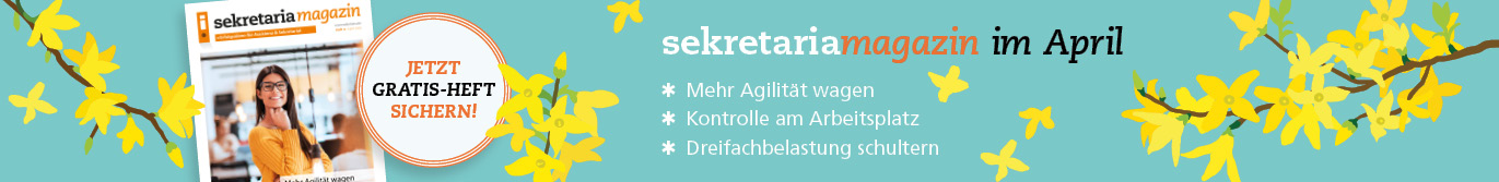 sekretaria April Ausgabe 2026