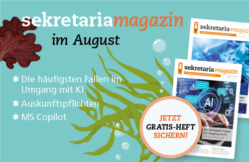 Das neue sekretaria Magazin ist da!